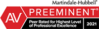 Martindale-Hubbell 2021 Preeminent Lawyer Badge