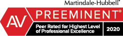 Martindale-Hubbell Peer Rated for Highest Level Of Professional Excellence