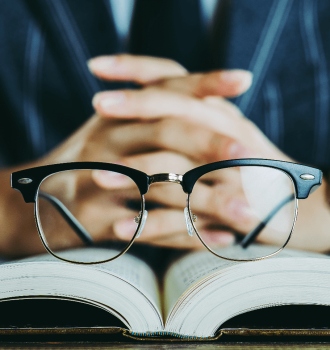 Glasses on a Book