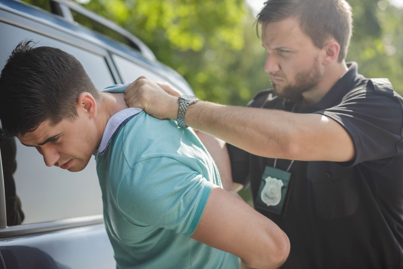 Man being arrested