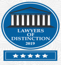 Lawyers of Distinction 2019 badge