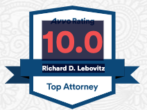Avvo Rating of 10.0 - Top Attorney badge