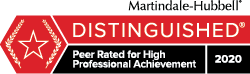 Martindale-Hubbell Distinguished Peer Rated Badge