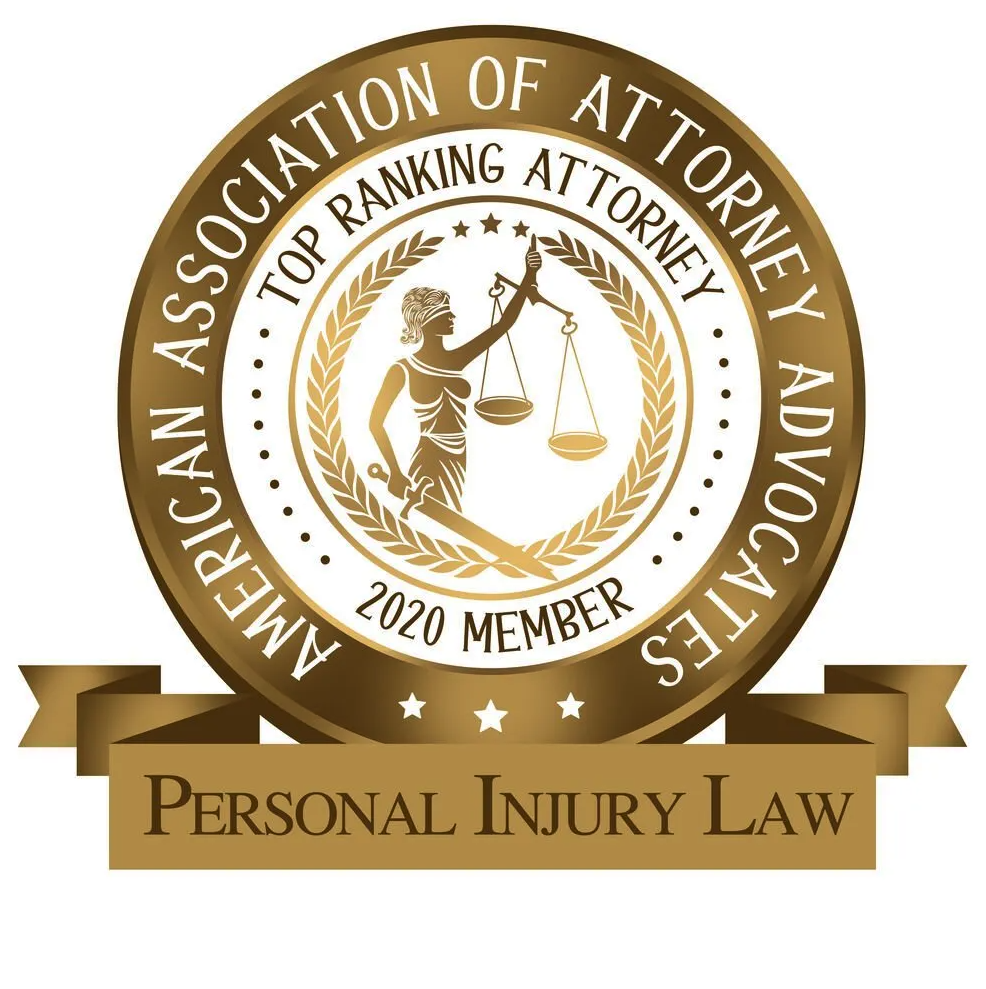 2020 Top Ranking Attorney Badge for Personal Injury Law