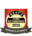 Best's Client Recommended Insurance Attorneys Badge